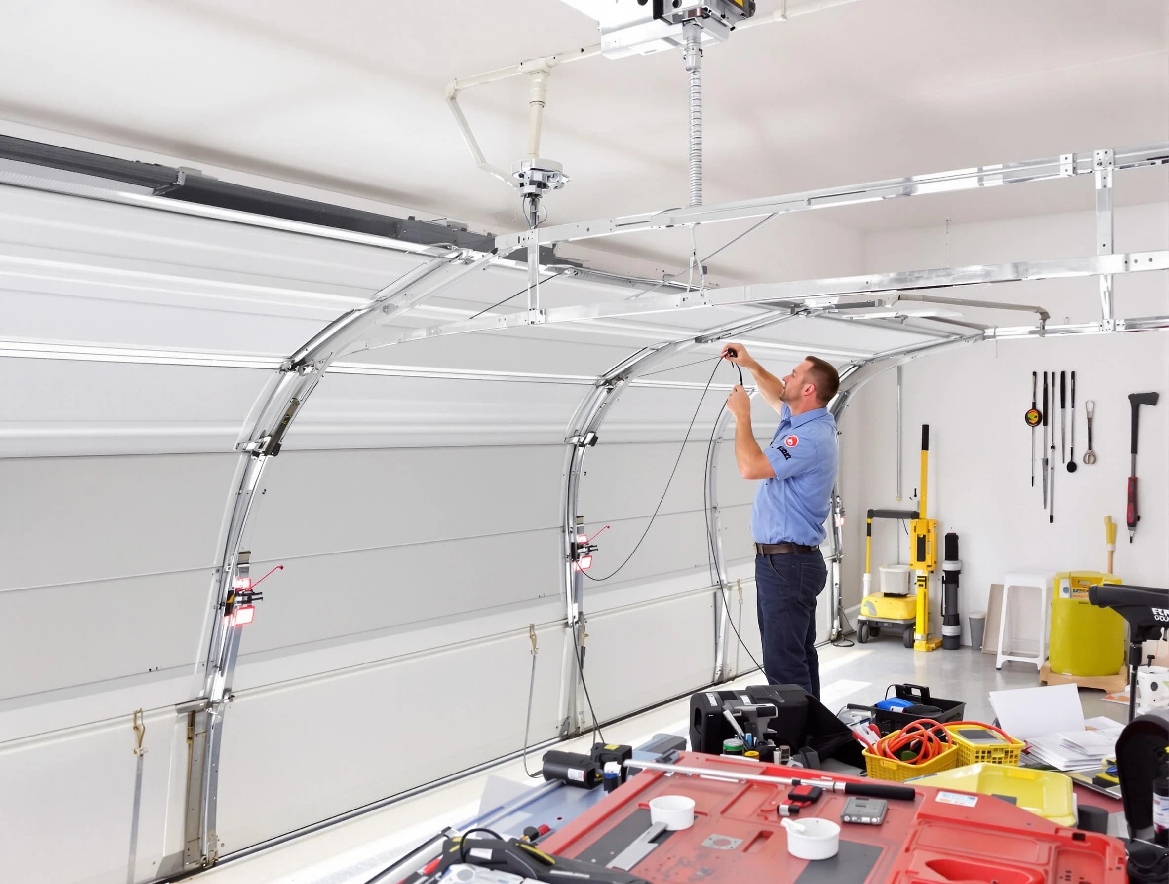 Garage door cable repair service by Clearfield Garage Door Repair in Clearfield