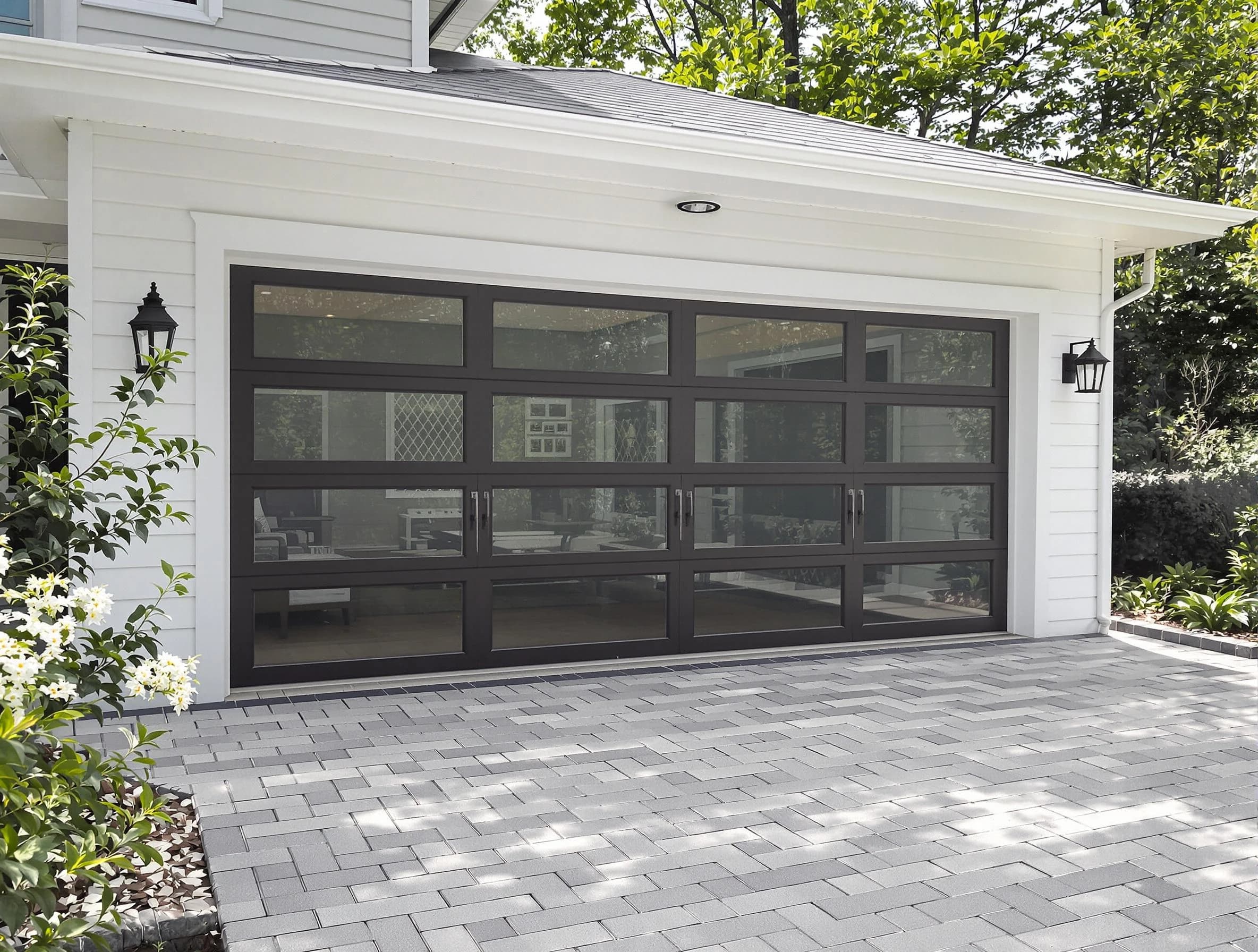 Clearfield Garage Door Repair design specialist presenting custom garage door options to Clearfield homeowner