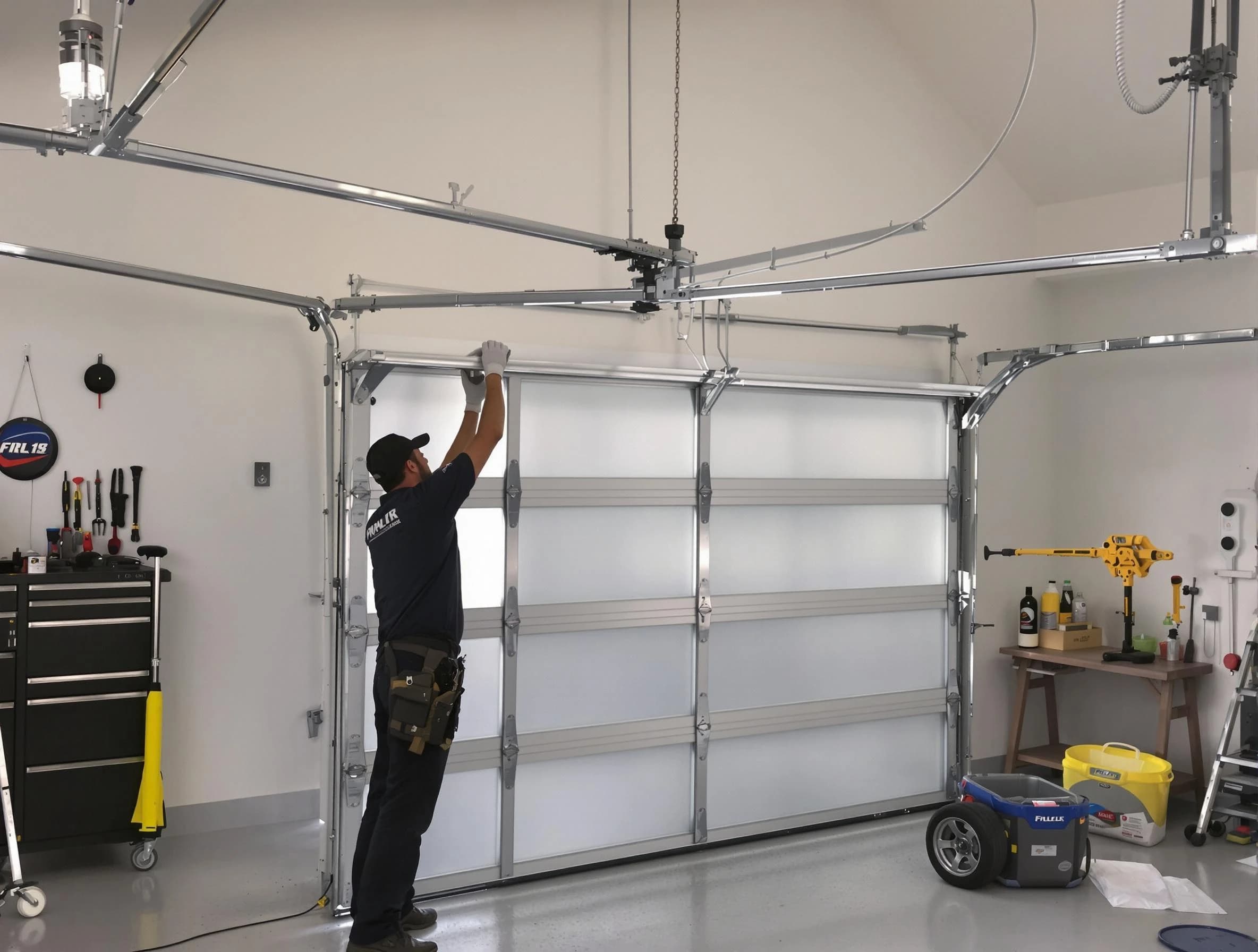 Clearfield Garage Door Repair certified team performing precision garage door installation in Clearfield