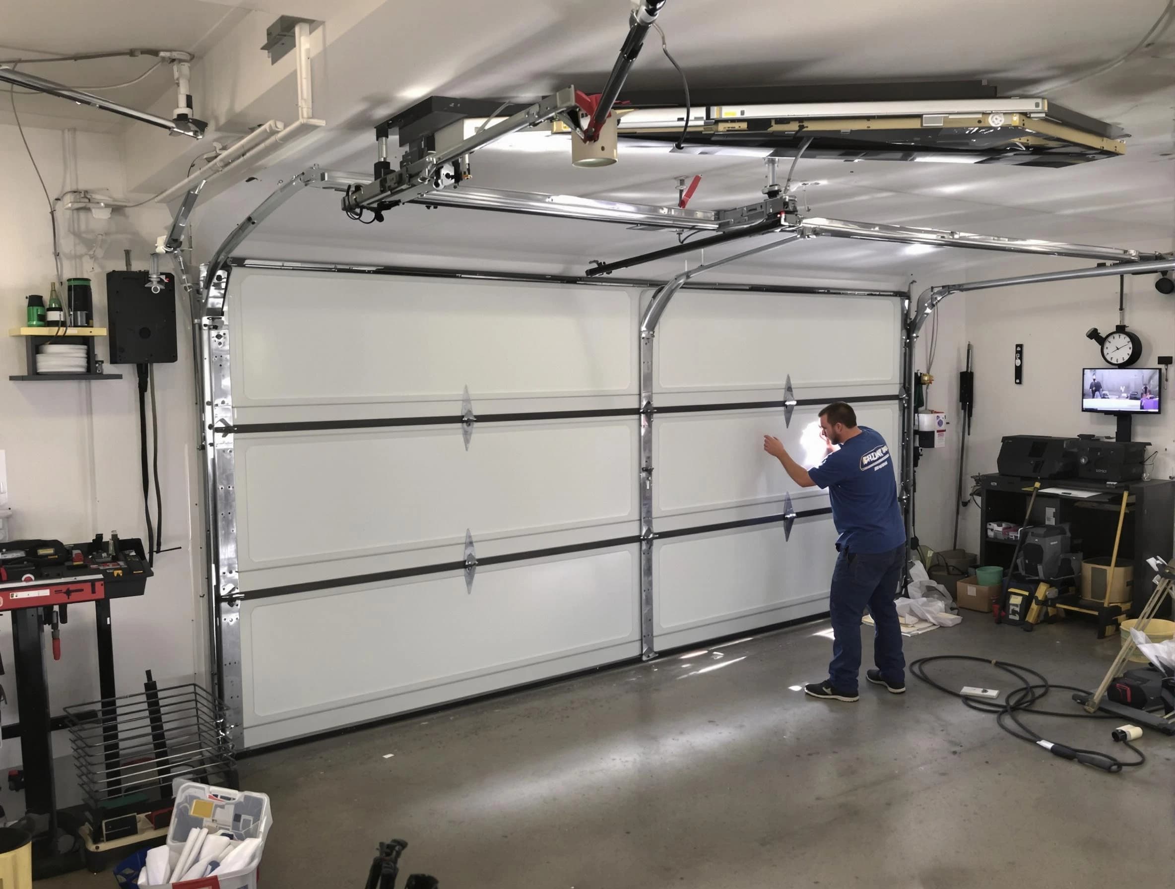 Professional garage door repair service by Clearfield Garage Door Repair in Clearfield