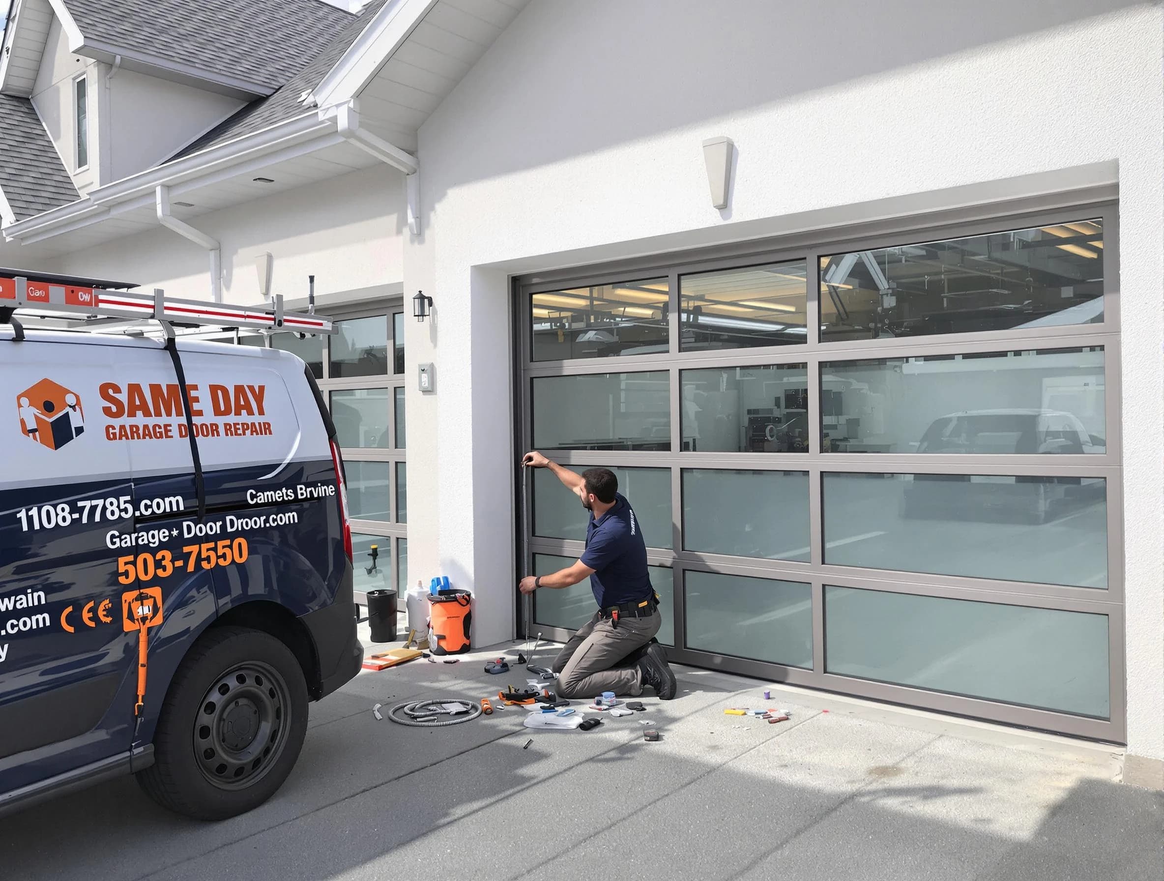 Same-day garage door repair service by Clearfield Garage Door Repair in Clearfield