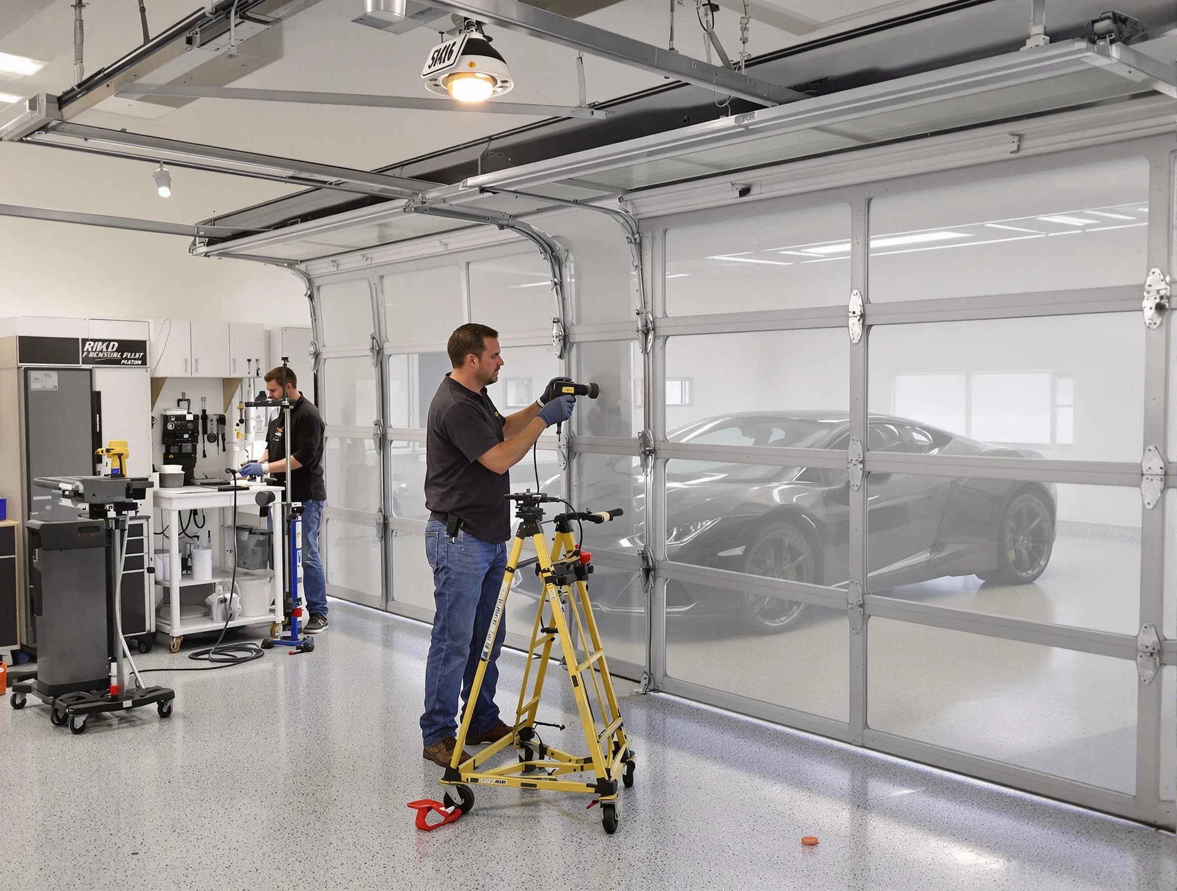 Garage Door Dents Repair in Clearfield