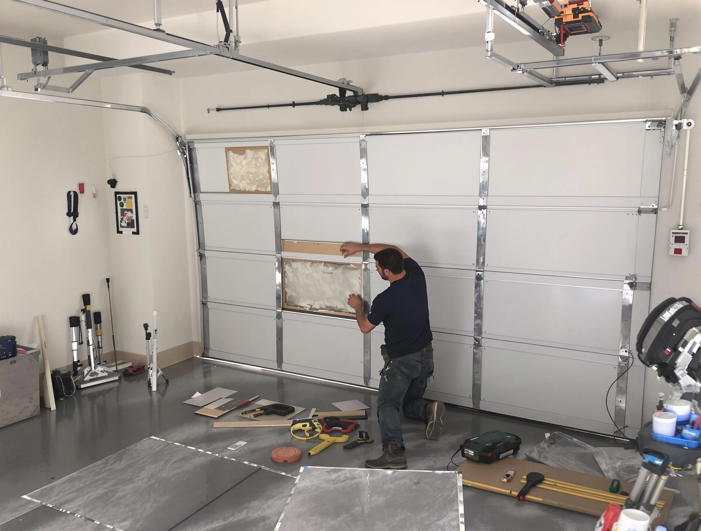 Garage Door Panel Repair in Clearfield