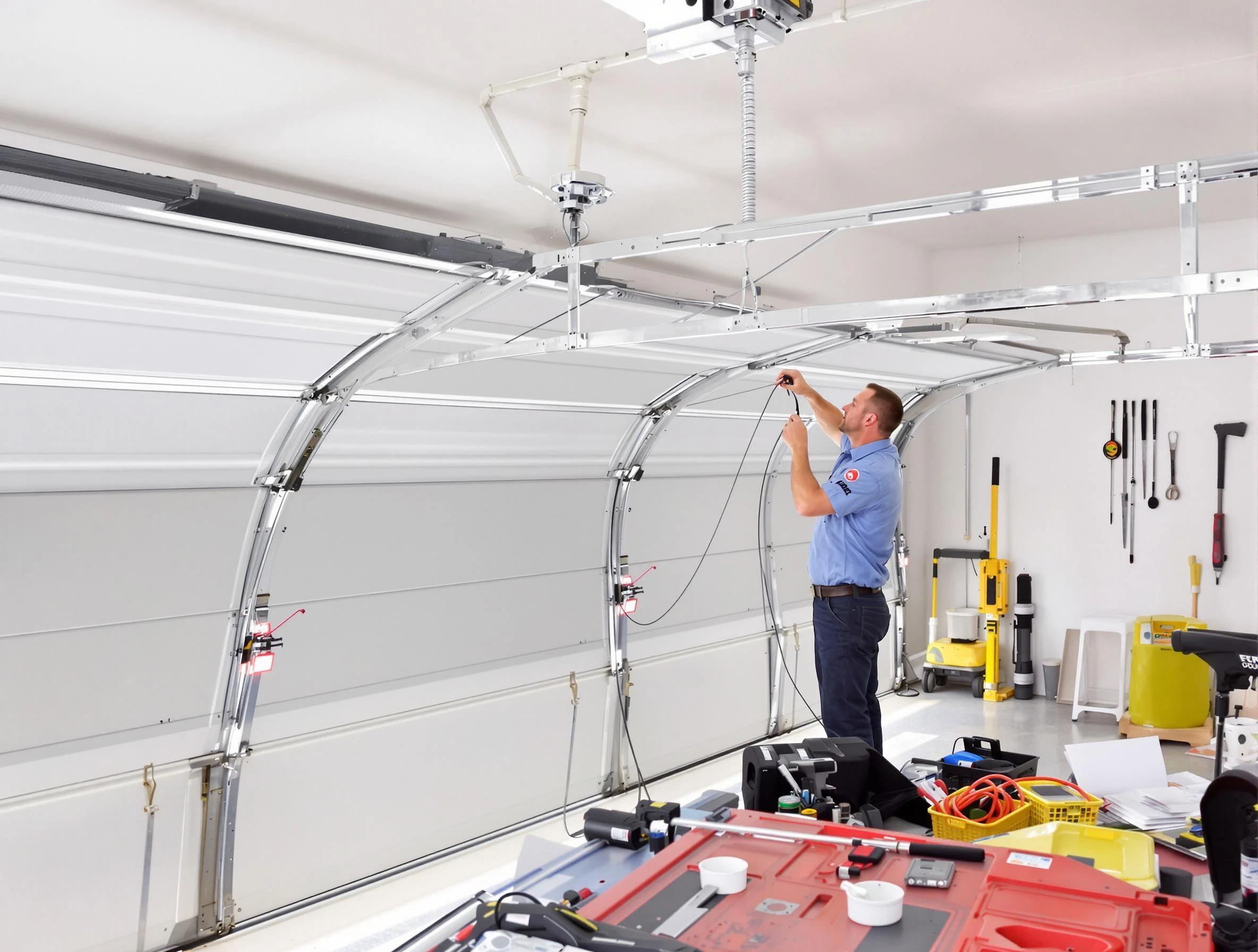 Garage door cable repair service by Clearfield Garage Door Repair in Clearfield