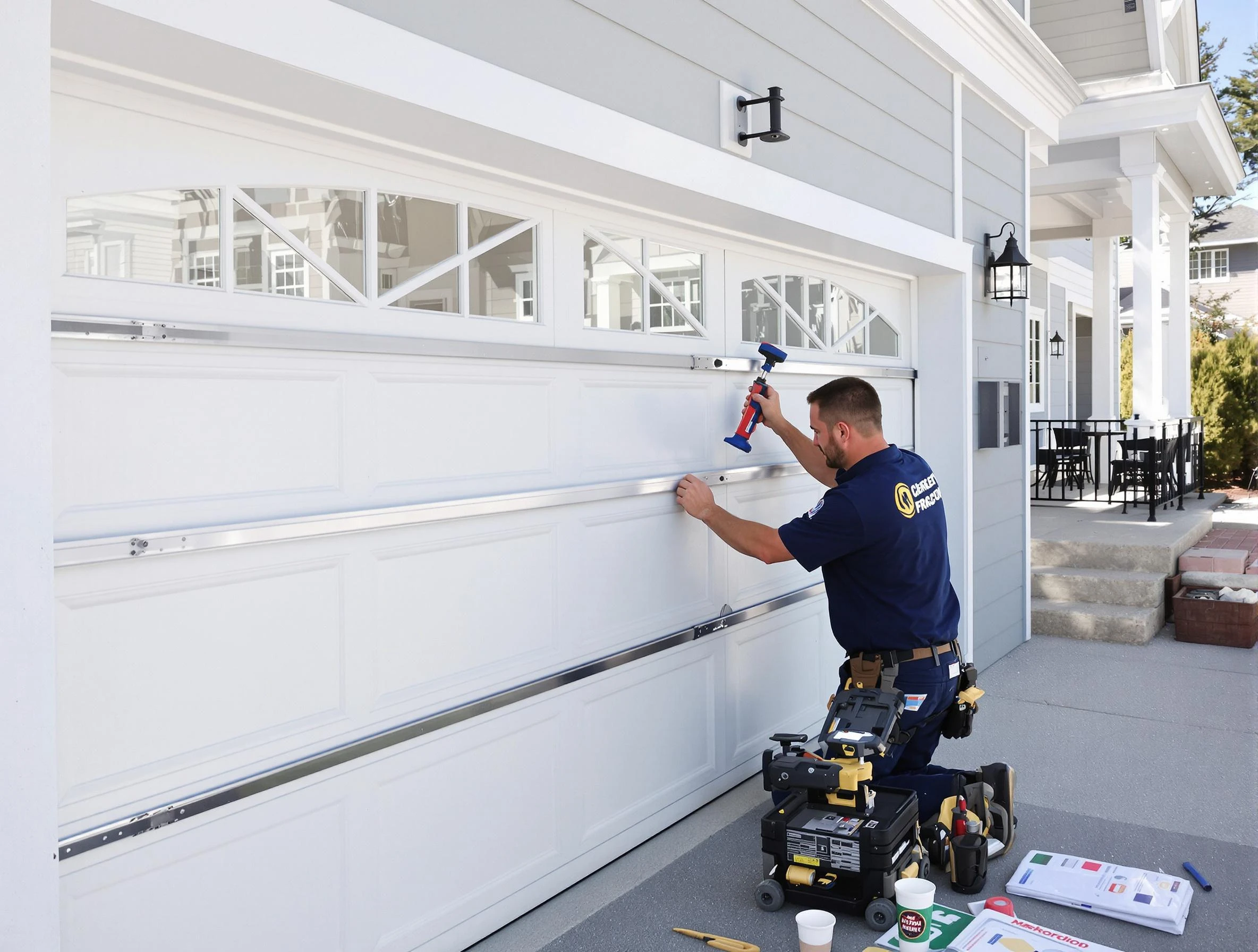 Professional garage door installation by Clearfield Garage Door Repair in Clearfield