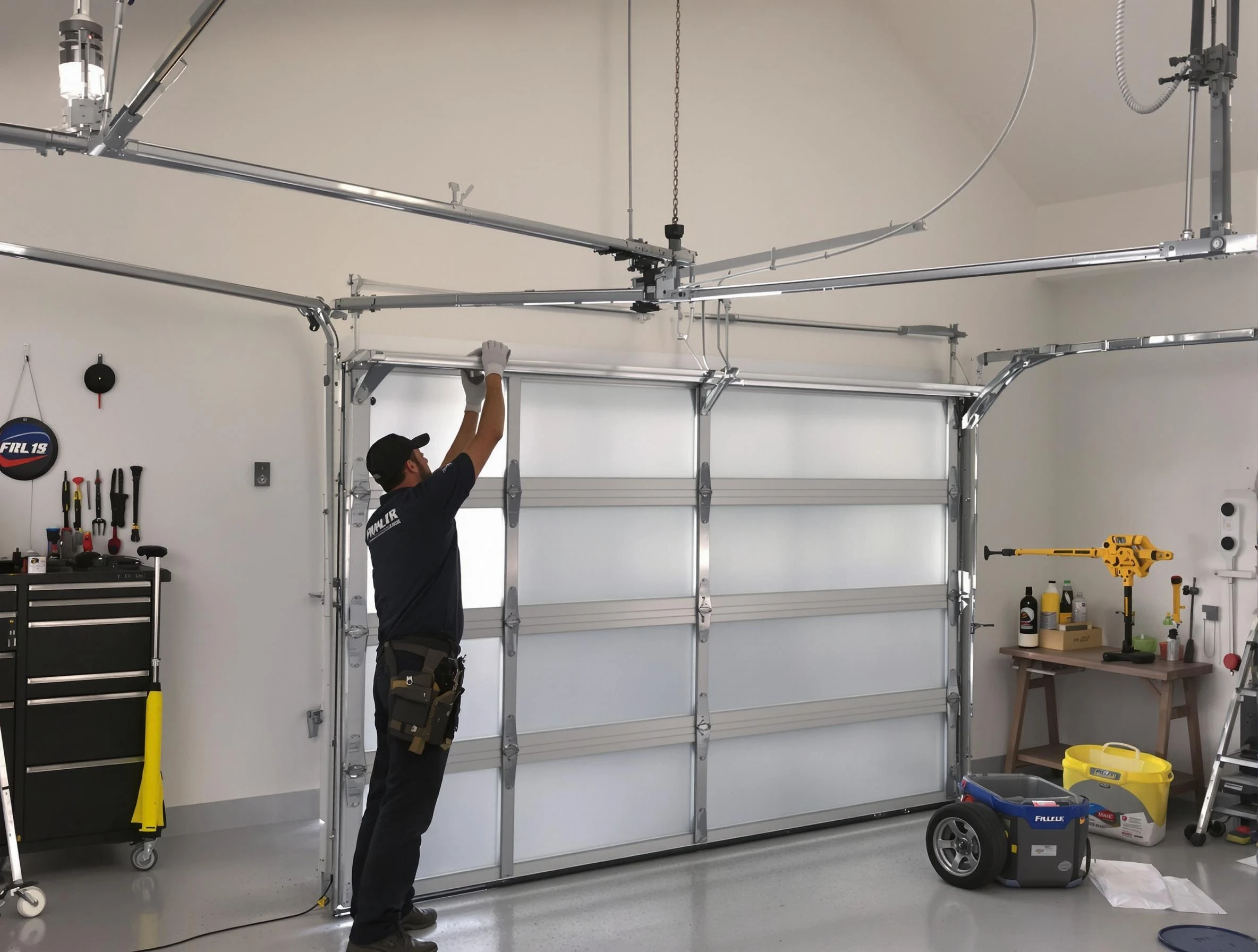 Clearfield Garage Door Repair certified team performing precision garage door installation in Clearfield