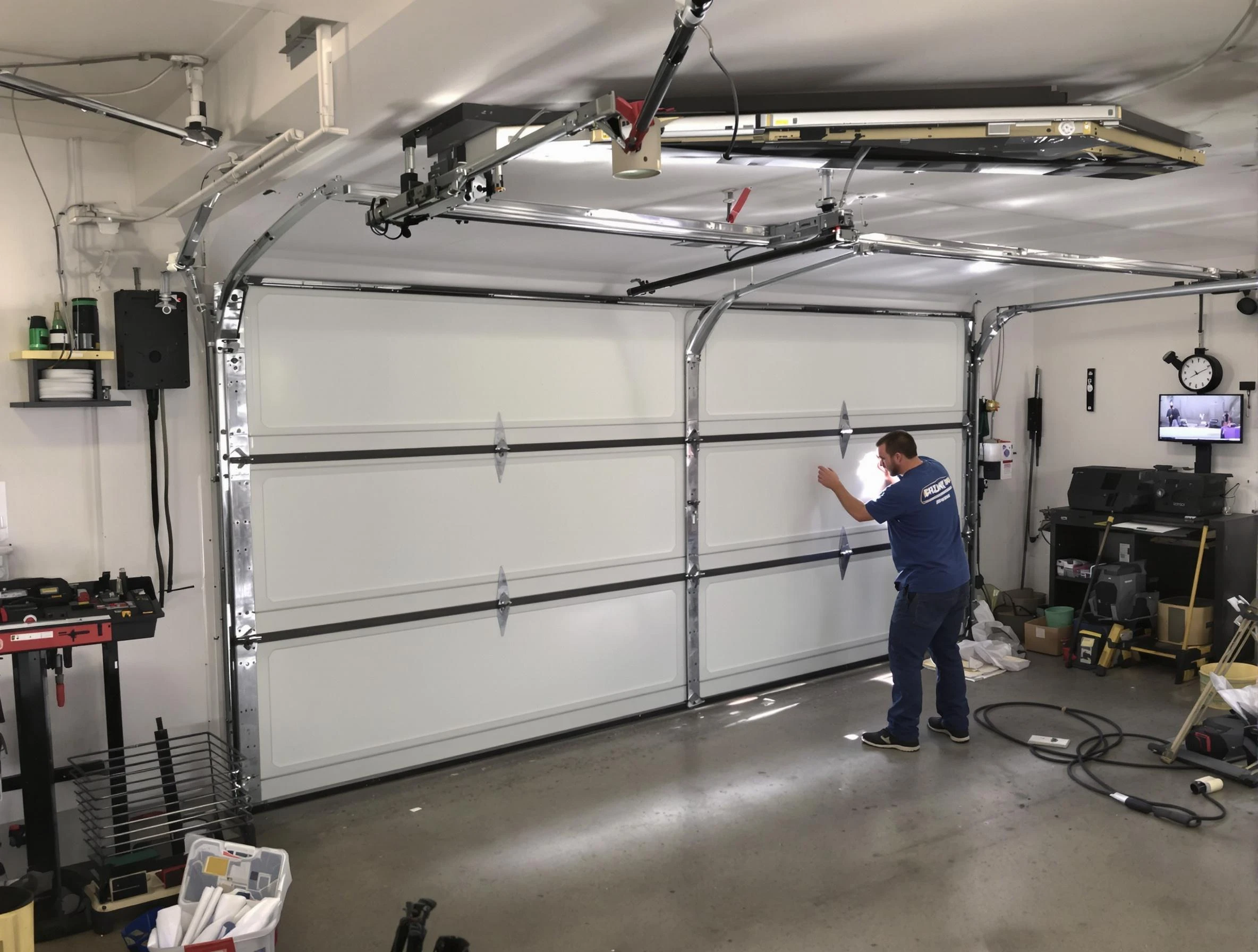 Professional garage door repair service by Clearfield Garage Door Repair in Clearfield