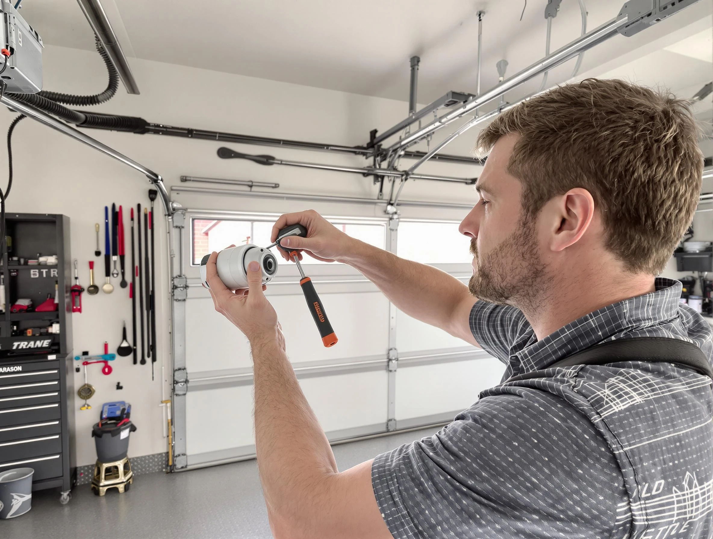 Garage door opener repair service by Clearfield Garage Door Repair in Clearfield