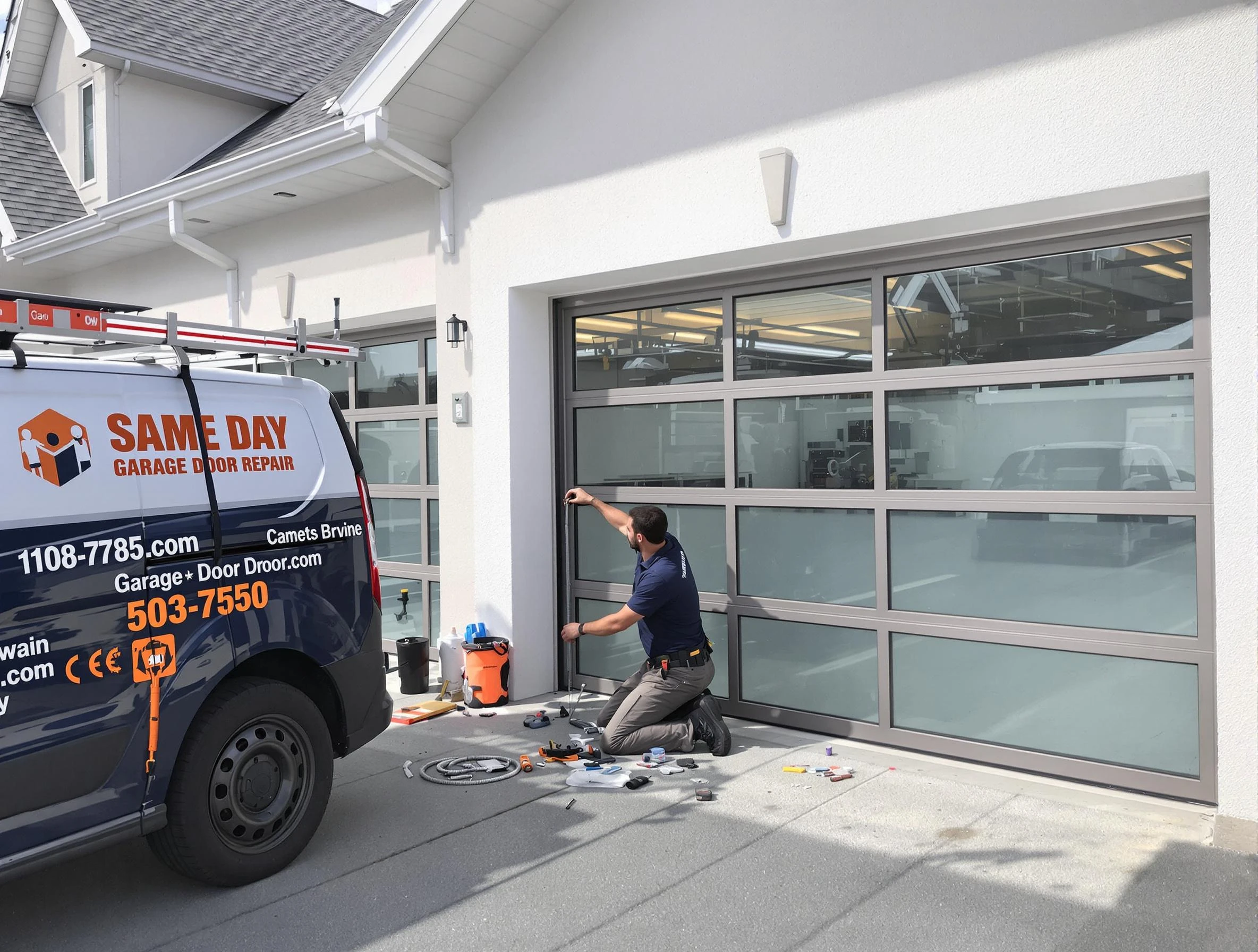 Same-day garage door repair service by Clearfield Garage Door Repair in Clearfield
